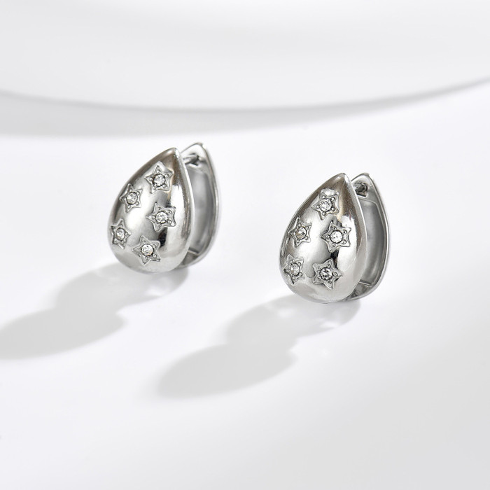 Wholesale Premium Stainless Steel Teardrop Earring