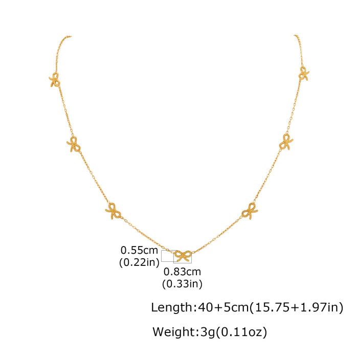Wholesale Stainless Steel Sleek Bowknot Bracelets