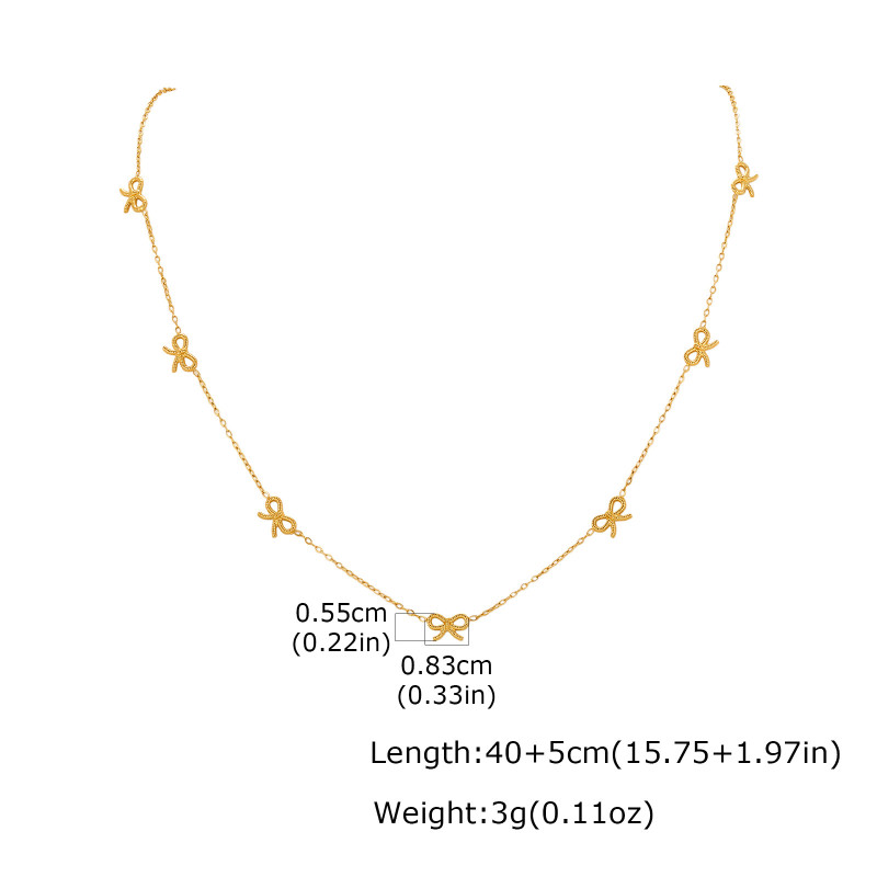 Wholesale Stainless Steel Sleek Bowknot Bracelets