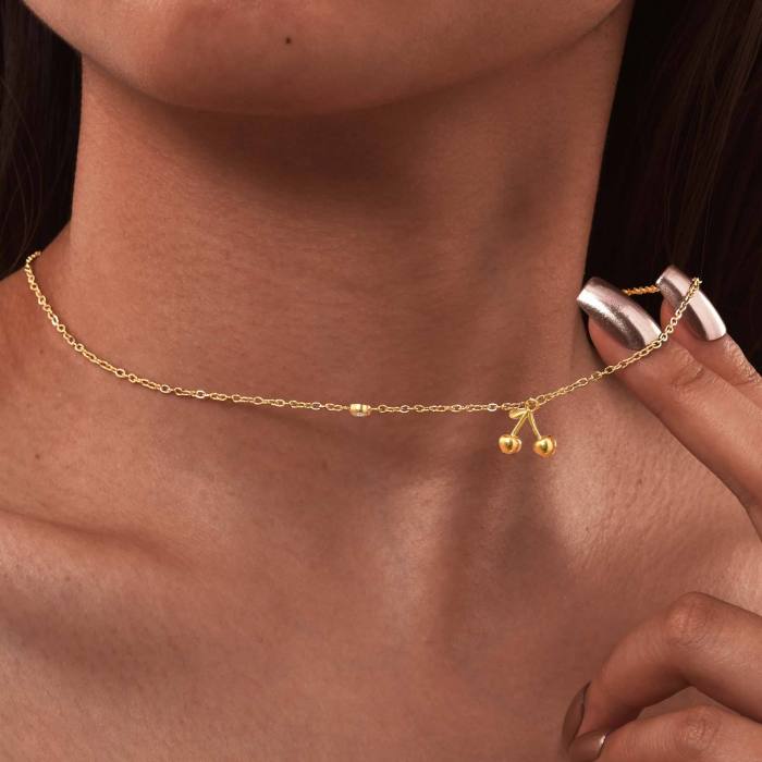 Wholesale Premium Stainless Steel Cherry Jewelry