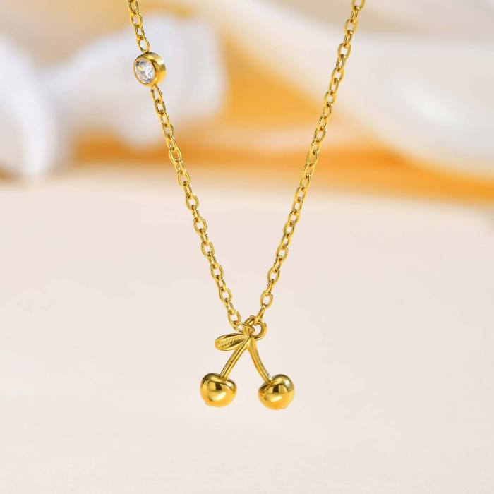 Wholesale Premium Stainless Steel Cherry Jewelry