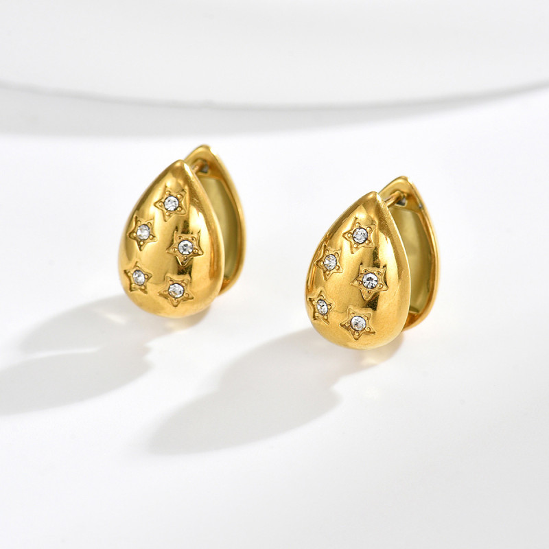Wholesale Premium Stainless Steel Teardrop Earring