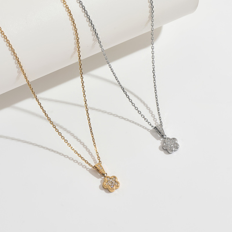 Wholesale Premium Stainless Steel Floral Necklaces