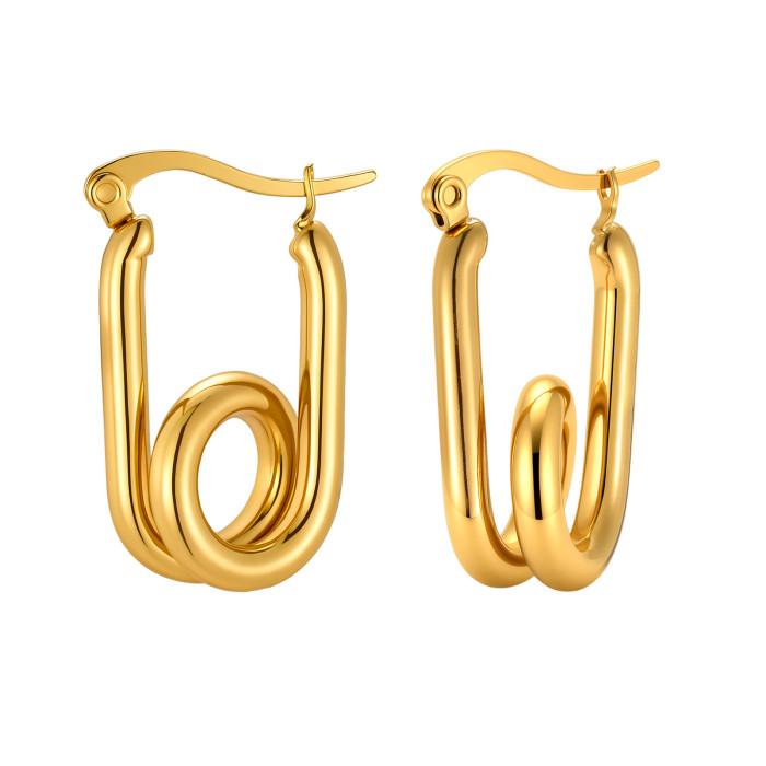 Wholesale Stainless Steel Wired Swirl Hoops