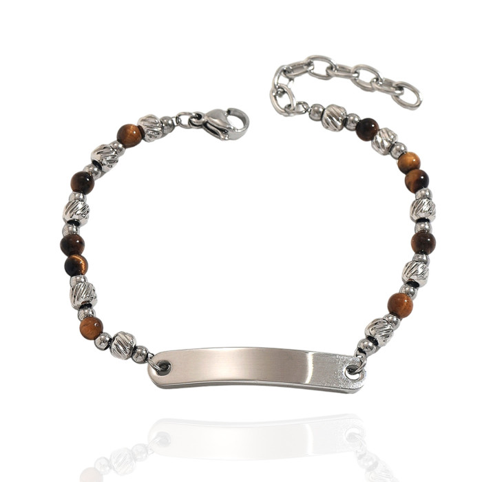 Wholesale Premium Stainless Steel ID Plate Bracelets