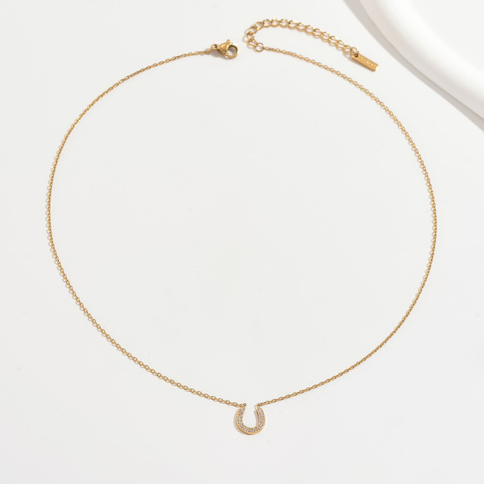 Wholesale Stainless Steel Horseshoe Necklaces