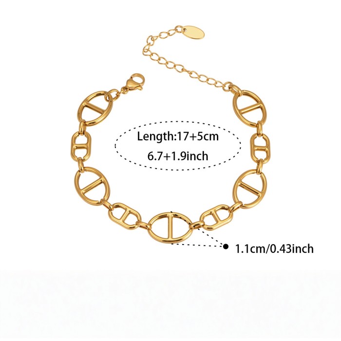Wholesale Stainless Steel Ocean Tail Charms Bracelets