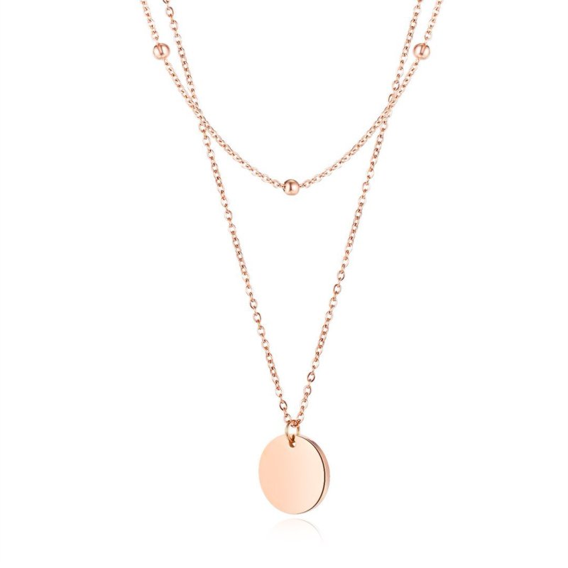 Wholesale Stainless Steel Double Necklace