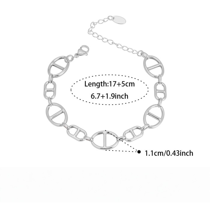 Wholesale Stainless Steel Ocean Tail Charms Bracelets