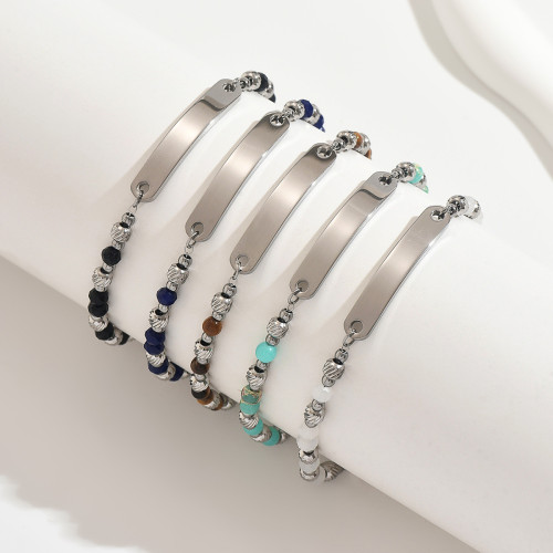 Wholesale Premium Stainless Steel ID Plate Bracelets