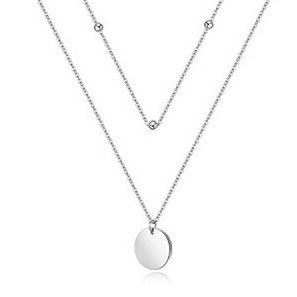 Wholesale Stainless Steel Double Necklace