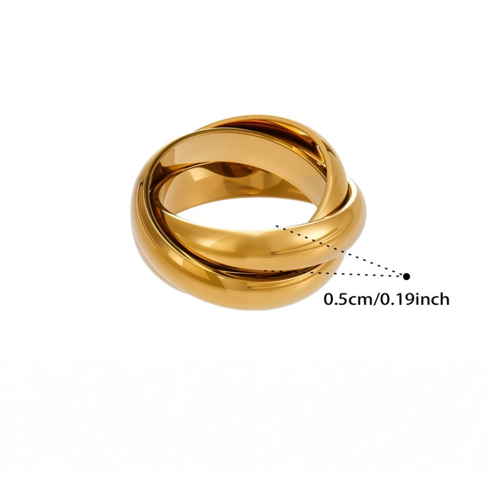 Wholesale Premium Stainless Steel Trinity Rings