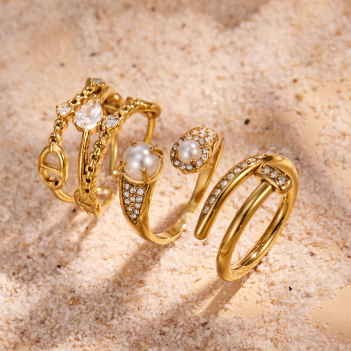 Wholesale Stainless Steel Micro-Pave Stacking Band
