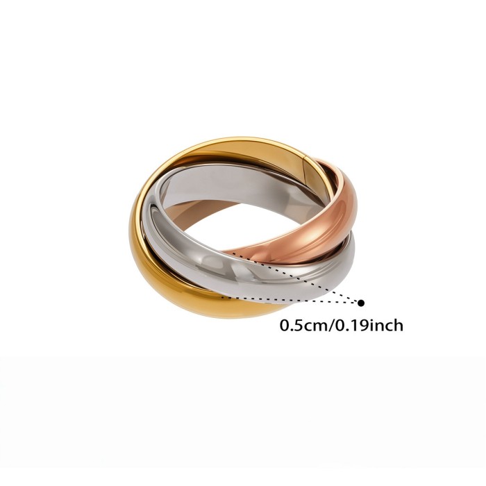 Wholesale Premium Stainless Steel Trinity Rings