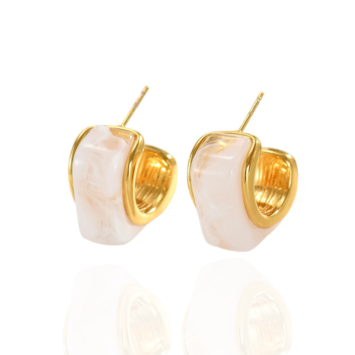Wholesale Stainless Steel Modern Resin Earring