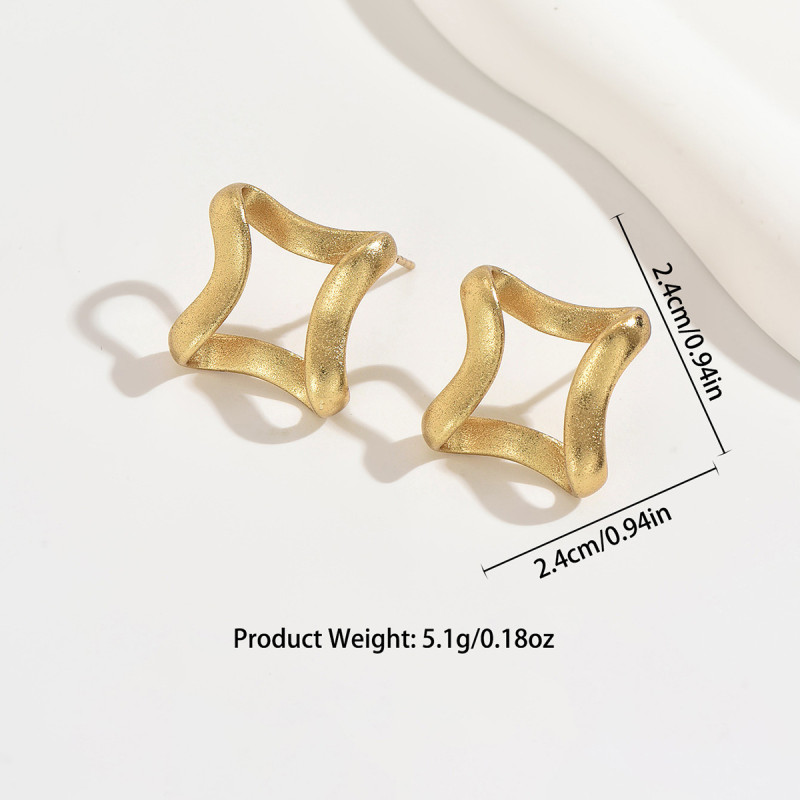 Wholesale Stainless Steel Matte Square Studs