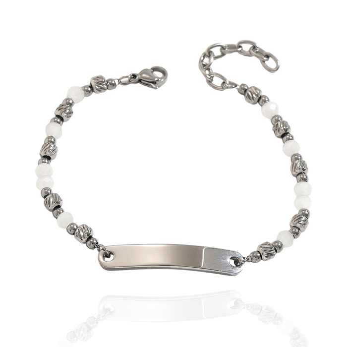 Wholesale Premium Stainless Steel ID Plate Bracelets