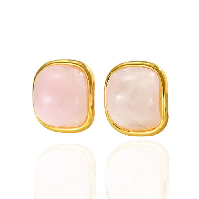 Wholesale Stainless Steel Resin Earrings