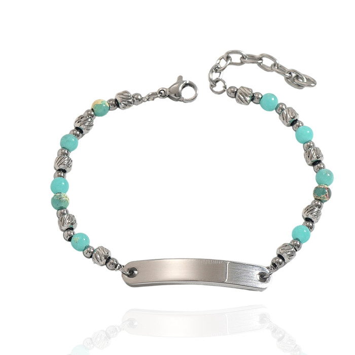 Wholesale Premium Stainless Steel ID Plate Bracelets
