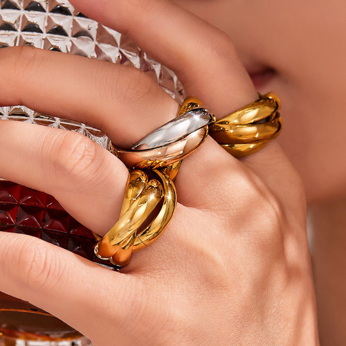 Wholesale Premium Stainless Steel Trinity Rings