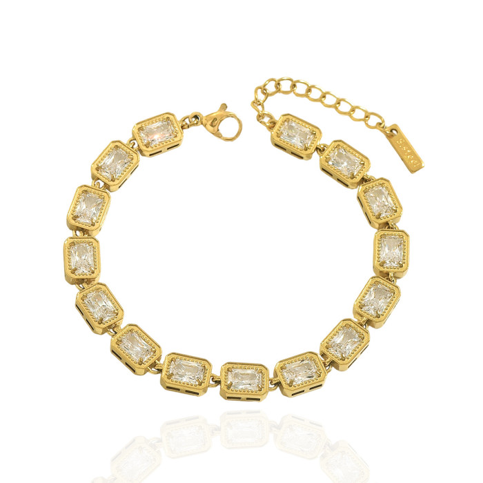 Wholesale Luxury Stainless Steel Tennis Bracelets