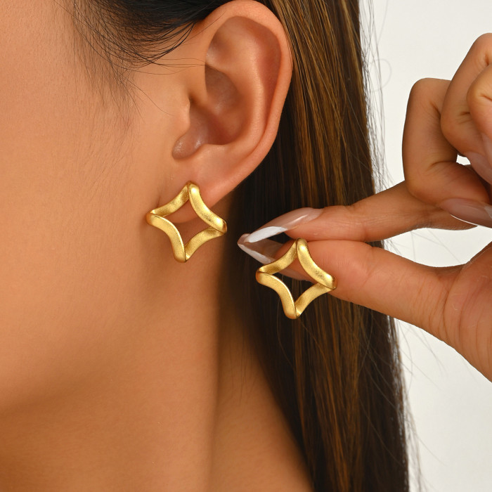 Wholesale Stainless Steel Matte Square Studs