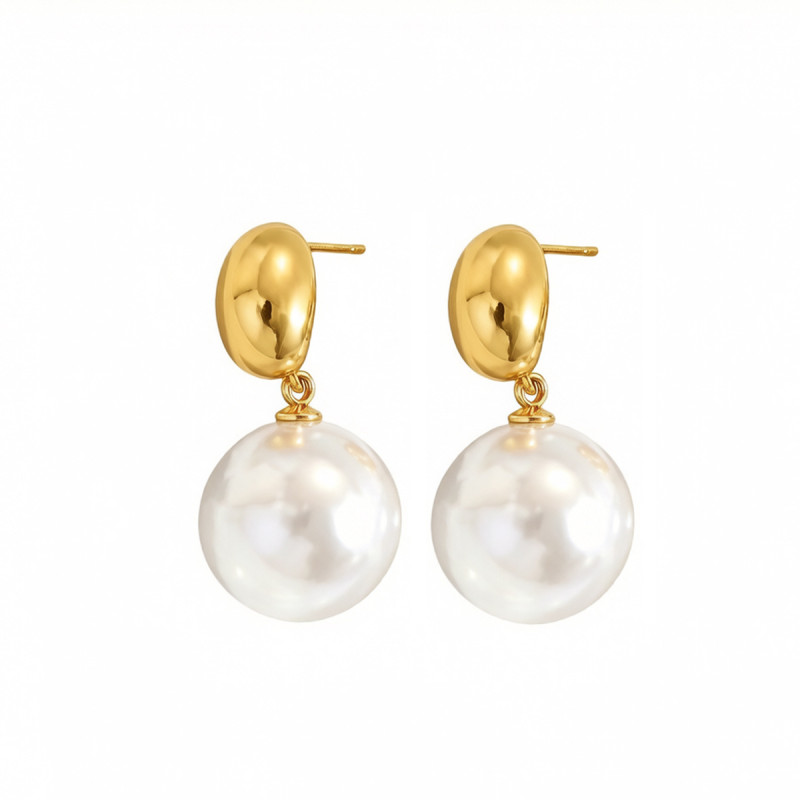 Wholesale Premium Stainless Steel Pearl Earrings