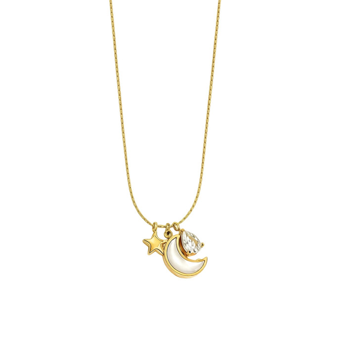 Wholesale Stainless Steel Crescent Moon Pendant