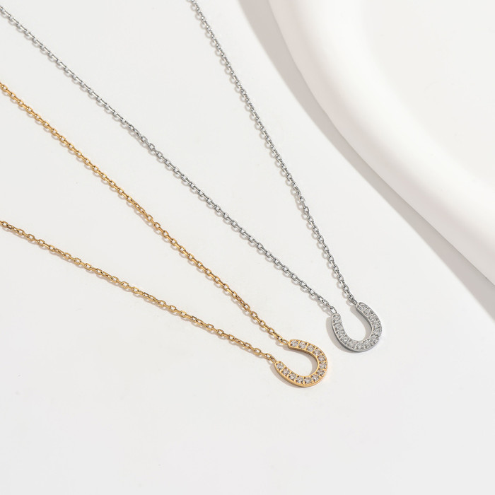 Wholesale Stainless Steel Horseshoe Necklaces