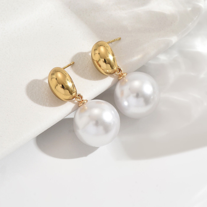 Wholesale Premium Stainless Steel Pearl Earrings