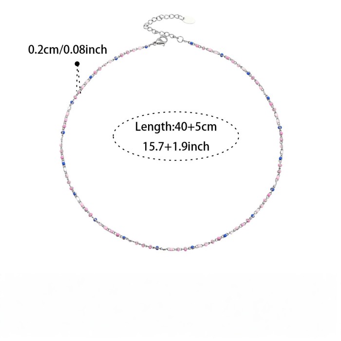 Wholesale Stainless Steel Multi-Layer Heart Necklace