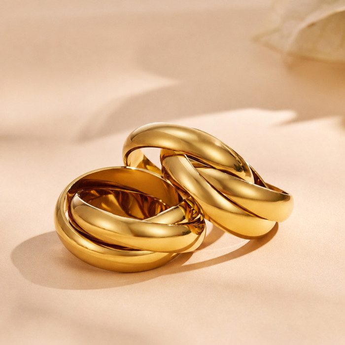 Wholesale Premium Stainless Steel Trinity Rings