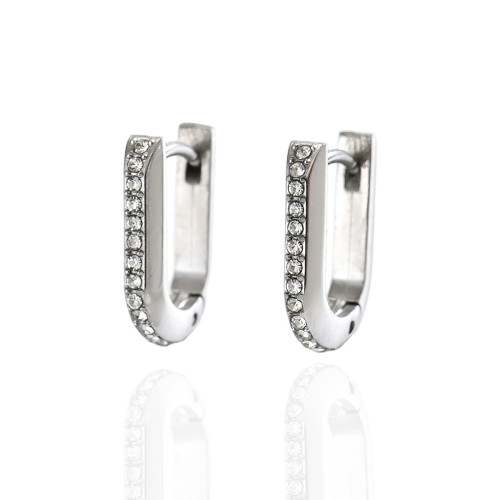 Wholesale Stainless Steel Micro-Pave Earring