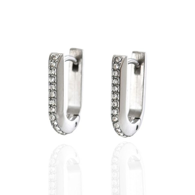 Wholesale Stainless Steel Micro-Pave Earring