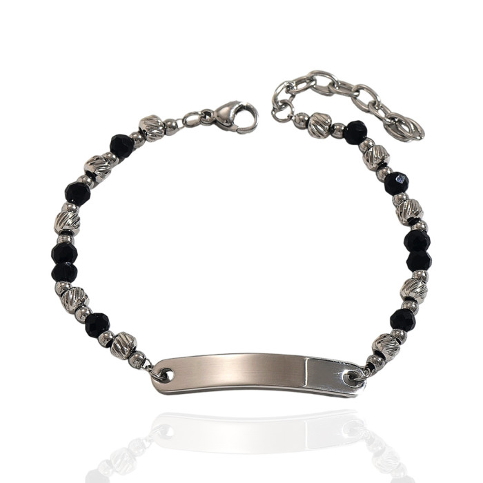 Wholesale Premium Stainless Steel ID Plate Bracelets