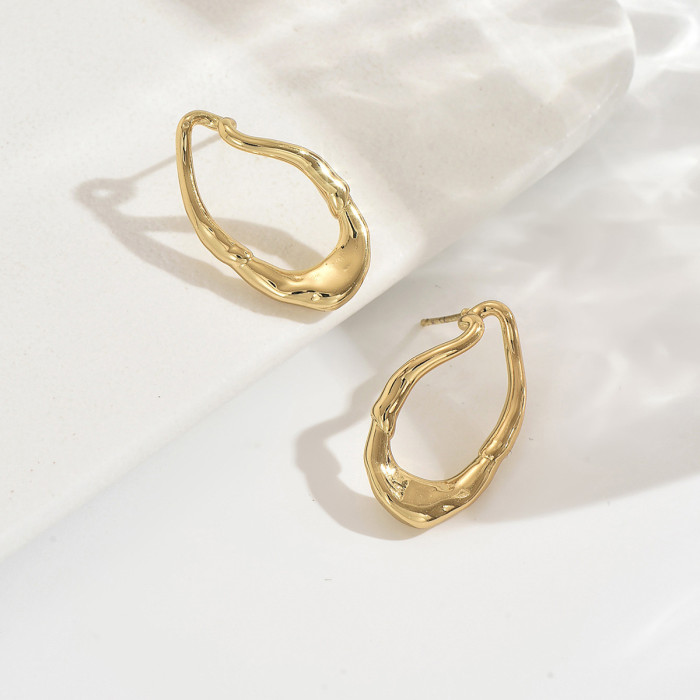 Wholesale Stainless Steel Luxury Fashion Hoops