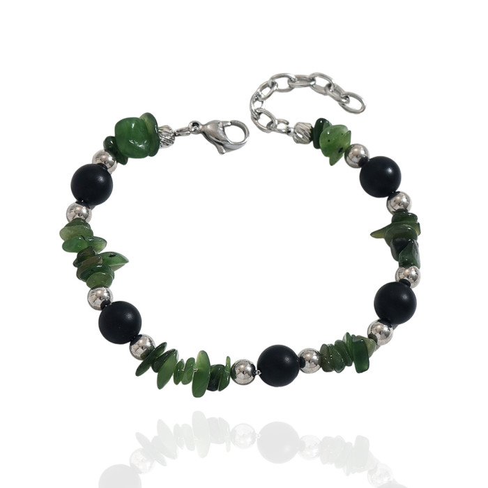 Wholesale Stainless Steel Natural Stone Bracelet