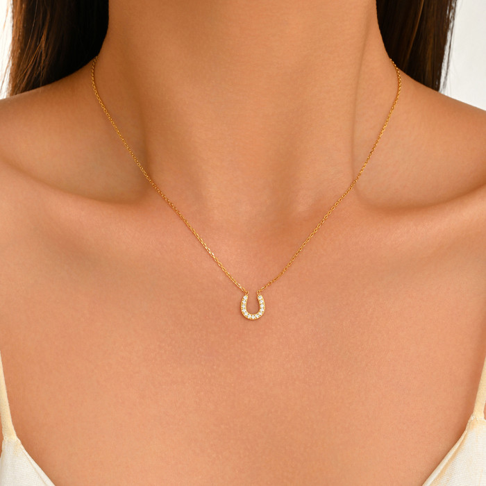 Wholesale Stainless Steel Horseshoe Necklaces