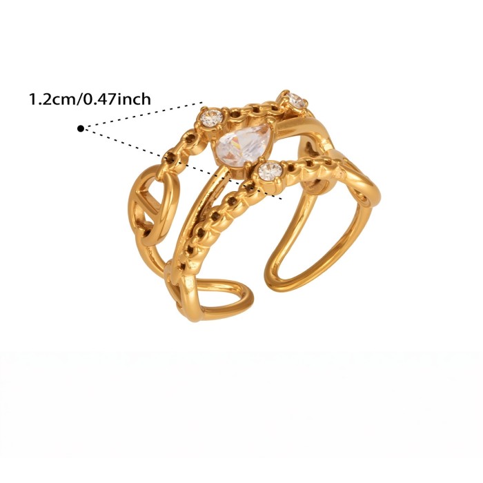 Wholesale Stainless Steel Micro-Pave Stacking Band