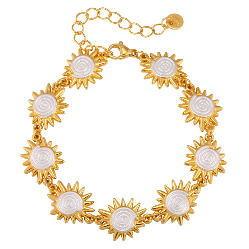 Wholesale Premium Stainless Steel Sunburst Bracelet