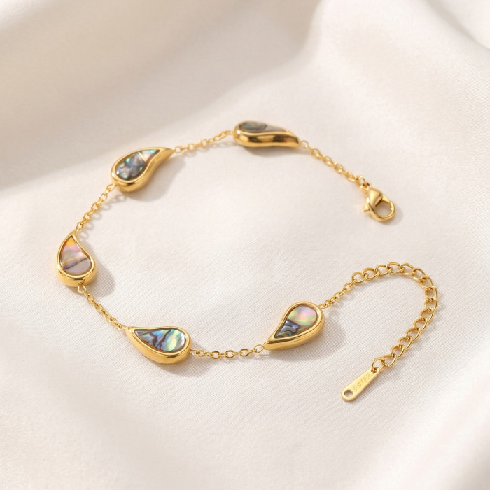 Wholesale Stainless Steel Abalone Bracelet