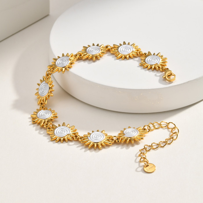 Wholesale Premium Stainless Steel Sunburst Bracelet