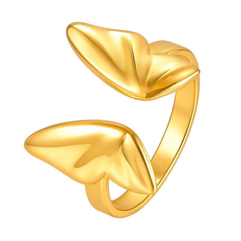 Wholesale Stainless Steel Butterfly Open Rings