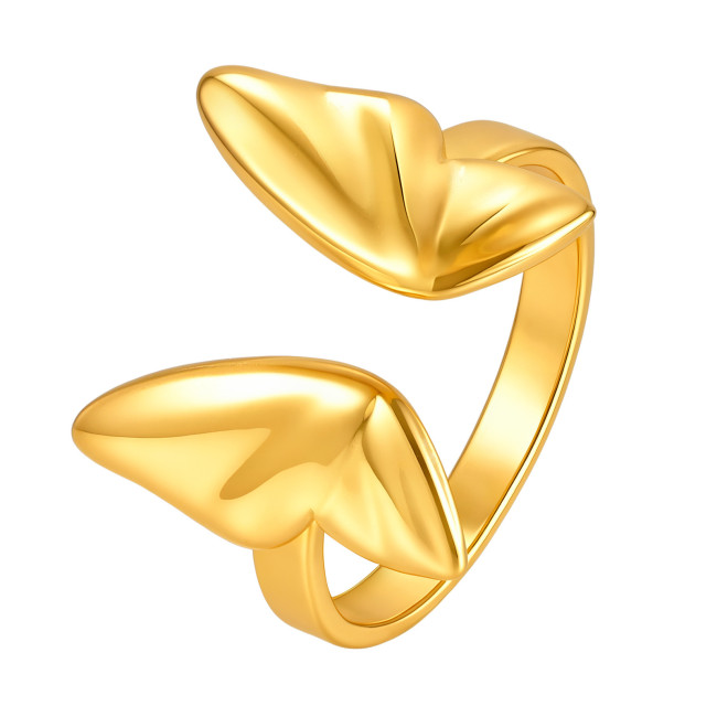 Wholesale Stainless Steel Butterfly Open Rings