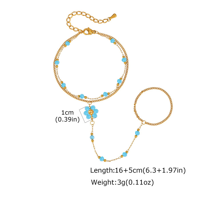 Wholesale 18K Gold Plated Stainless Steel Summer Beach Bracelets
