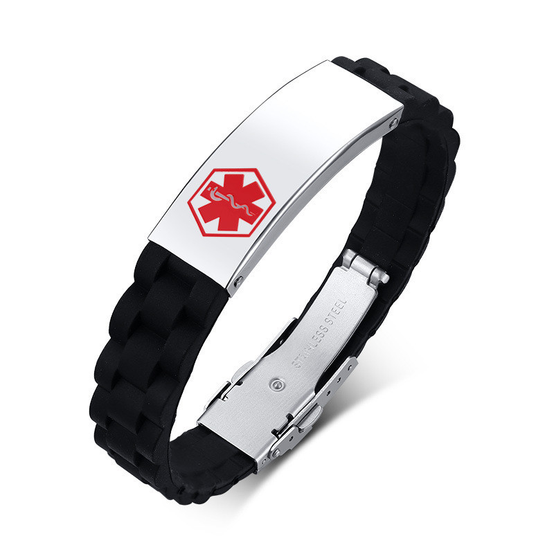 Wholesale Stainless Steel Engraved Medical Alert ID Bracelet
