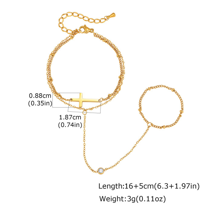 Wholesale Stainless Steel Hand Harness Slave Bracelet