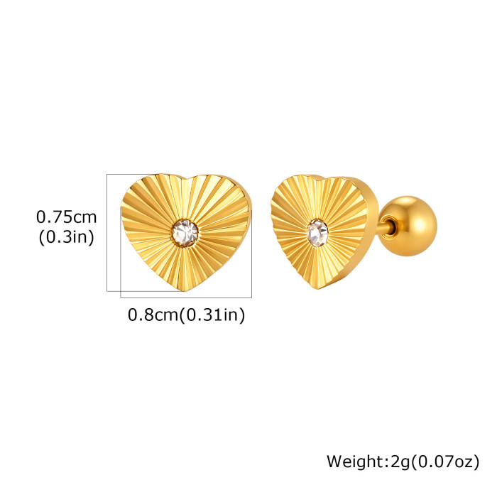 Wholesale Stainless Steel Screw Stud Earrings