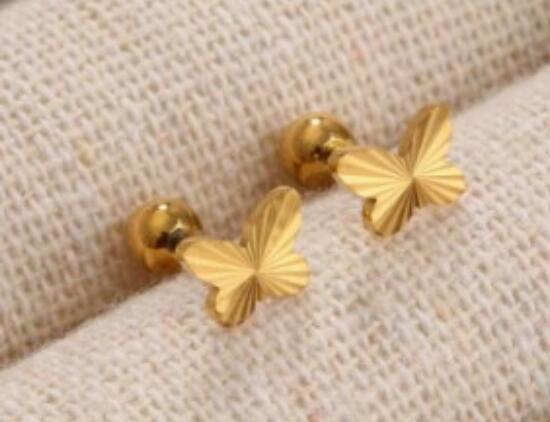 Wholesale Stainless Steel Screw Stud Earrings