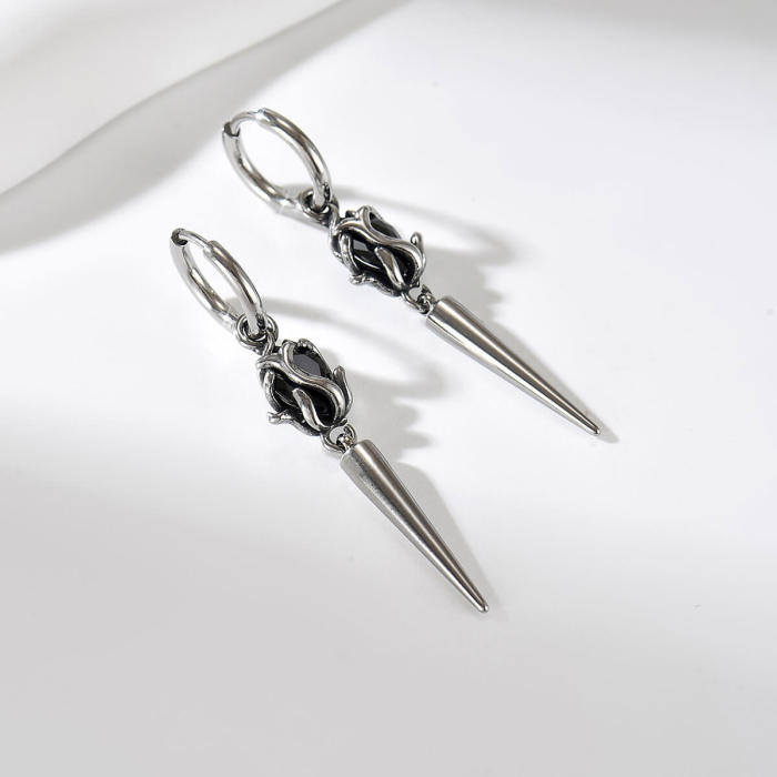 Wholesale Stainless Steel Gothic Spike Earrings
